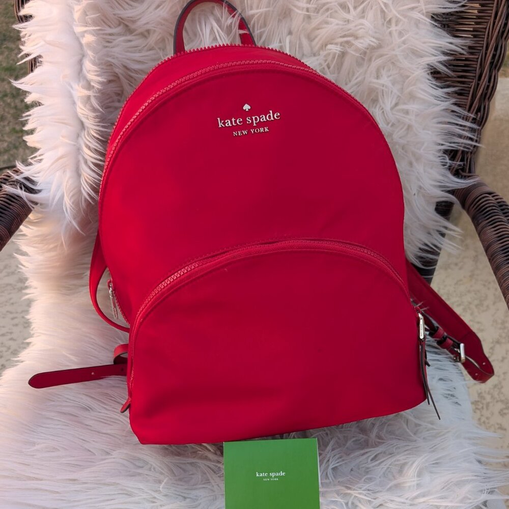 Kate Spade New York Red Backpack purse  | New Condition